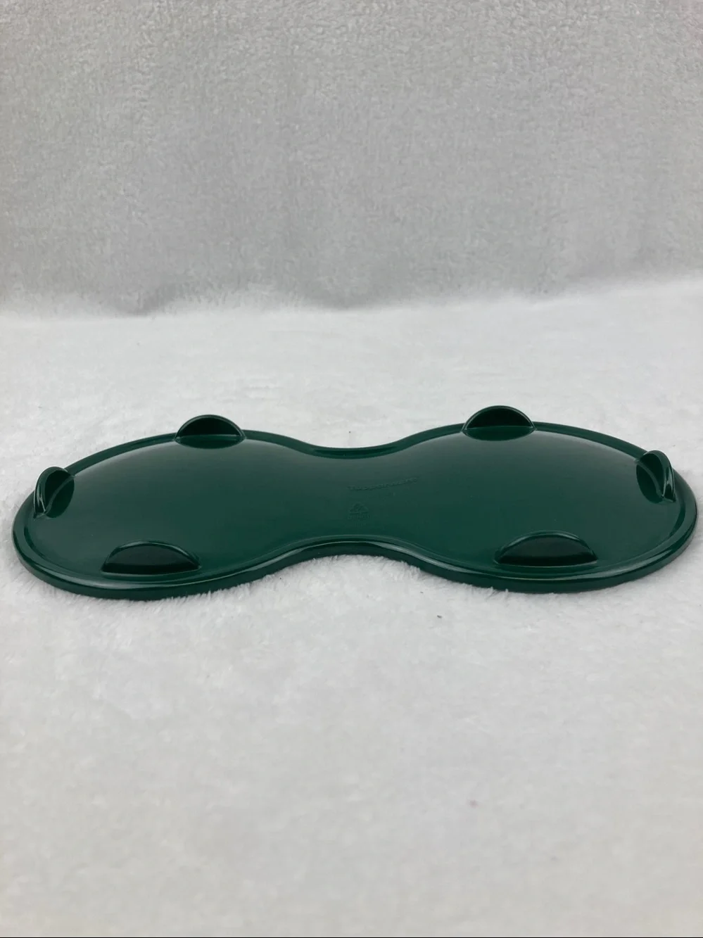 Vintage Tupperware Spoonz Hunter Green Double Spoon Rest Holder 2763A-10